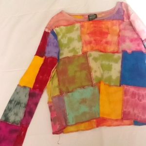 Patchwork colorful top
